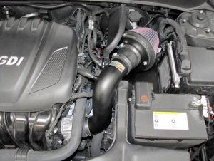 Hyundai Sonata Performance Air Intake - K&N Engineering - Typhoon Short Ram - `11-`14